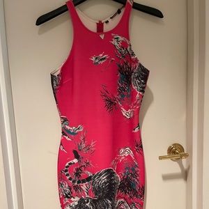 Guess pink bodycon dress